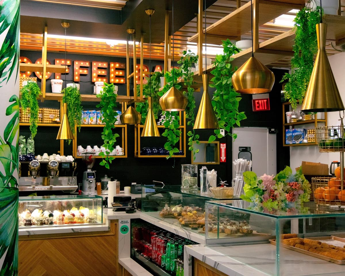 The Soul Kitchen cafe interior with artisanal coffee